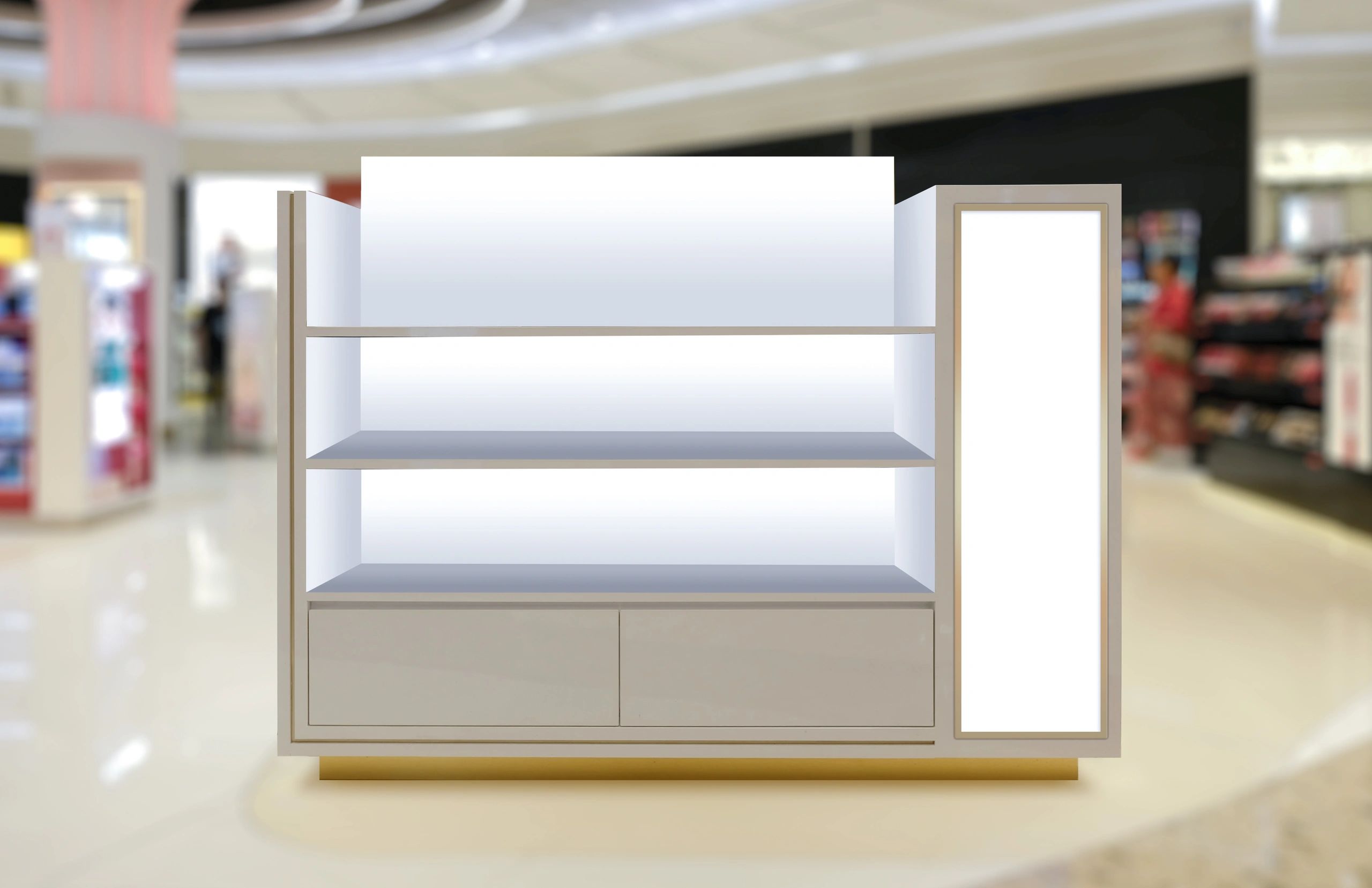 Retail display shelving for mobile products
