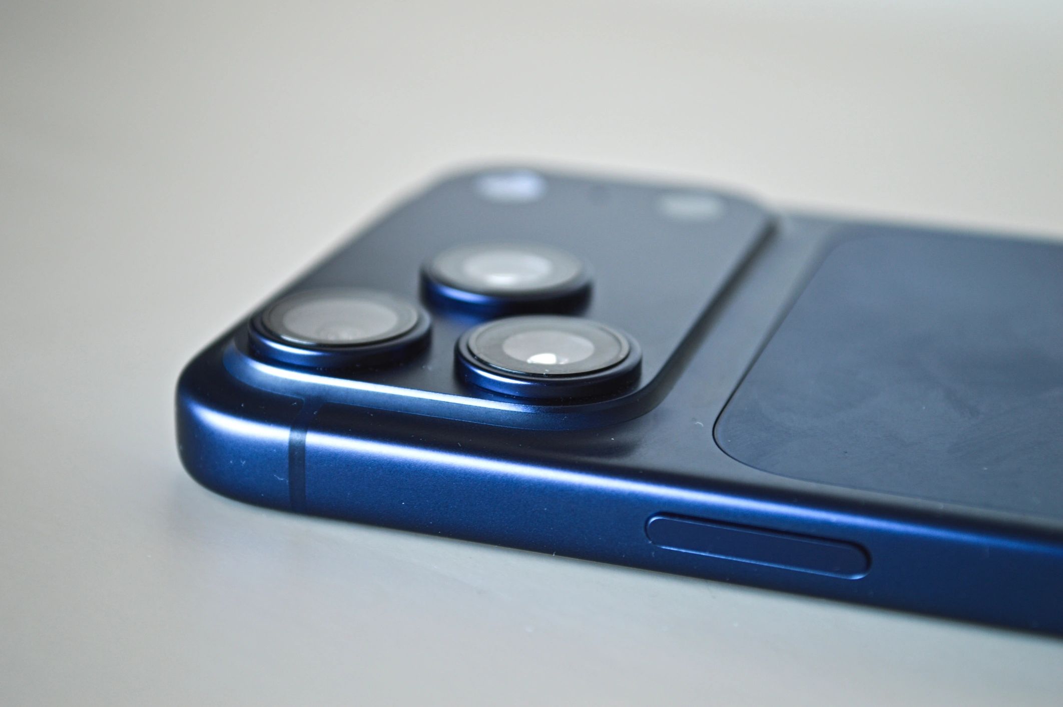 Premium smartphone camera closeup