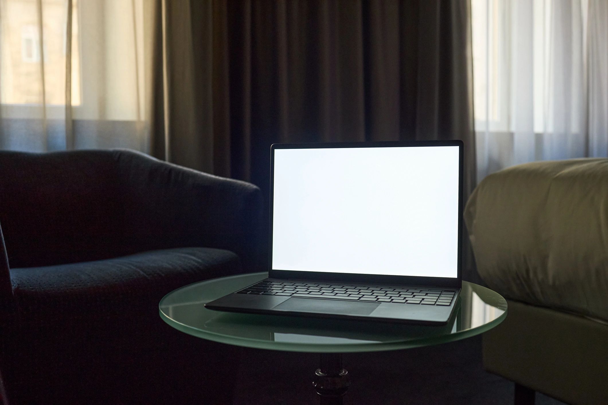 Laptop workspace representing Amitech Group IT distribution